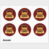 Pirate Booty Treasure Chest Ronde Sticker (Vel)