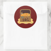 Pirate Booty Treasure Chest Ronde Sticker (Tas)