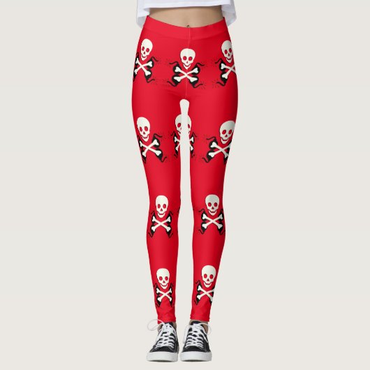 Pirate Botten Skull Leggings (Voorkant)