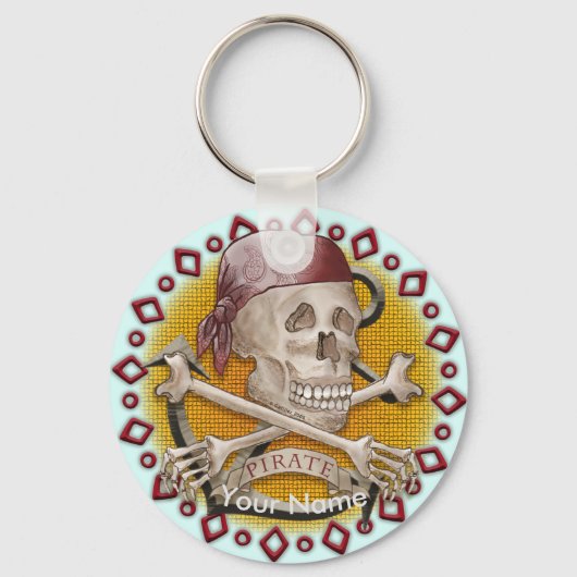 Pirate Botten Sleutelhanger (Voorkant)