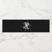 Pirate Bottle Label Waterfles Etiket (Enkel label)