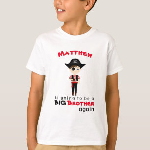 Pirate Boy Big Brother Opnieuw T-shirt
