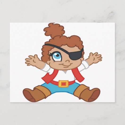 Pirate Boy Briefkaart (Voorkant)