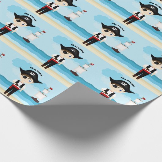 Pirate Boy Cadeaupapier (Hoek)