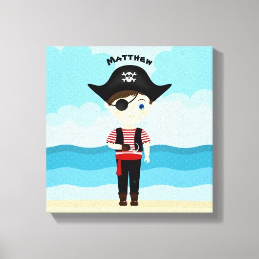 Pirate Boy Canvas Afdruk (Voorkant)