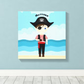 Pirate Boy Canvas Afdruk (Insitu (Houten vloer))