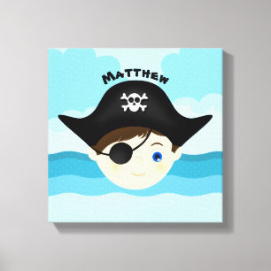 Pirate Boy Canvas Afdruk