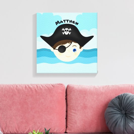 Pirate Boy Canvas Afdruk (Insitu (Woonkamer))