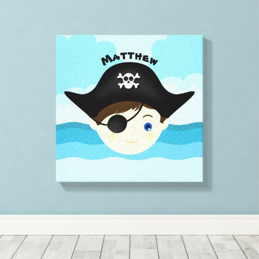 Pirate Boy Canvas Afdruk (Insitu (Houten vloer))