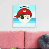 Pirate Boy Canvas Afdruk (Insitu (Woonkamer))