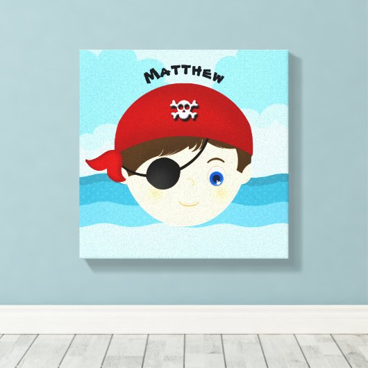 Pirate Boy Canvas Afdruk (Insitu (Houten vloer))