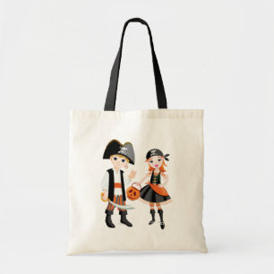 Pirate Boy En Meisje Canvas tas