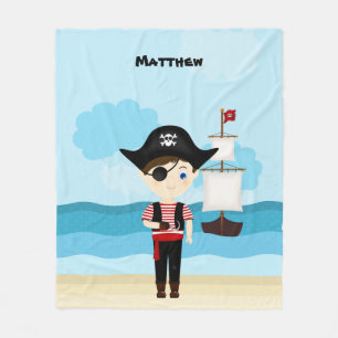 Pirate Boy Fleece Deken