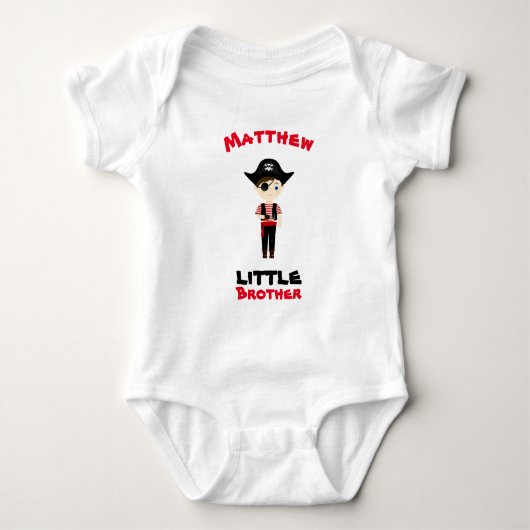Pirate Boy Little Brother Romper (Voorkant)
