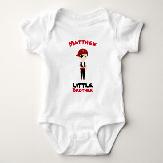 Pirate Boy Little Brother Romper (Voorkant)