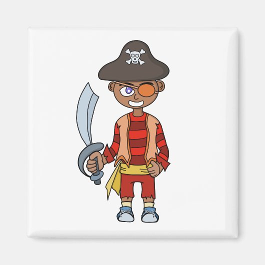 Pirate Boy Magneet (Voorkant)