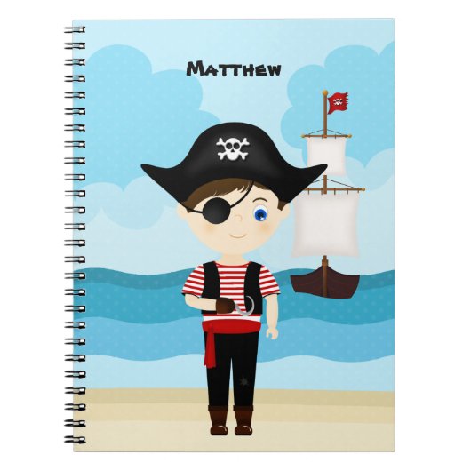 Pirate Boy Notitieboek (Voorkant)