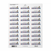 Pirate boy party etiket (Full Sheet)