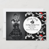 Pirate Boy Party Invitation Kaart (Voorkant)