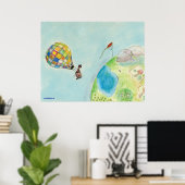 Pirate Boy reist rond de aarde Poster (Thuiskantoor)