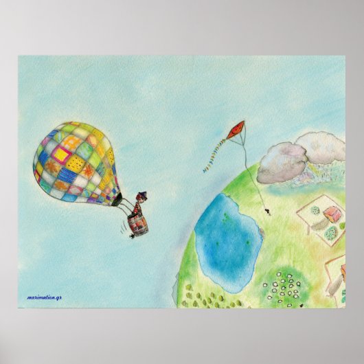 Pirate Boy reist rond de aarde Poster (Voorkant)