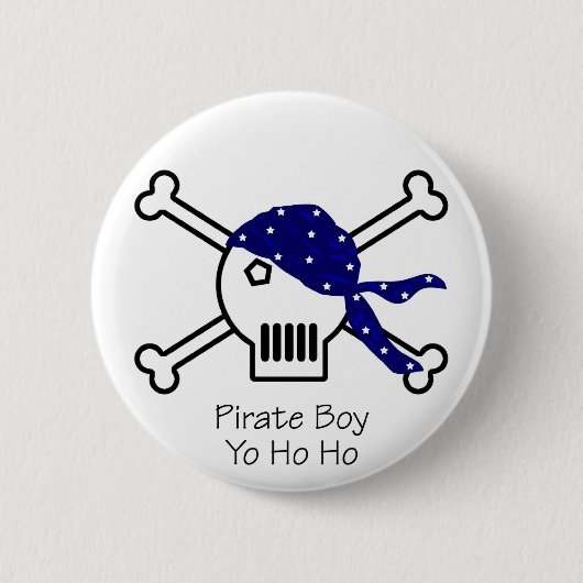 Pirate Boy Ronde Button 5,7 Cm (Voorkant)