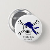 Pirate Boy Ronde Button 5,7 Cm (Voorkant /achterkant)