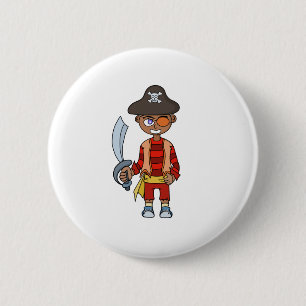 Pirate Boy Ronde Button 5,7 Cm
