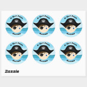 Pirate Boy Ronde Sticker (Vel)