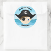 Pirate Boy Ronde Sticker (Tas)