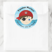 Pirate Boy Ronde Sticker (Tas)
