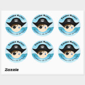 Pirate Boy Ronde Sticker (Vel)