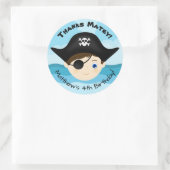 Pirate Boy Ronde Sticker (Tas)