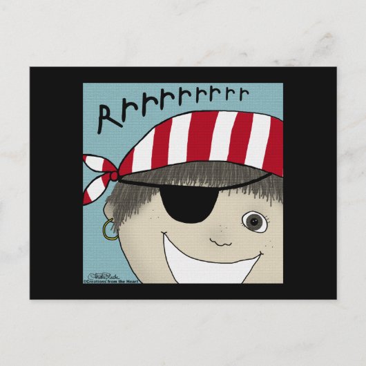 Pirate Boy RRRRR Briefkaart (Voorkant)