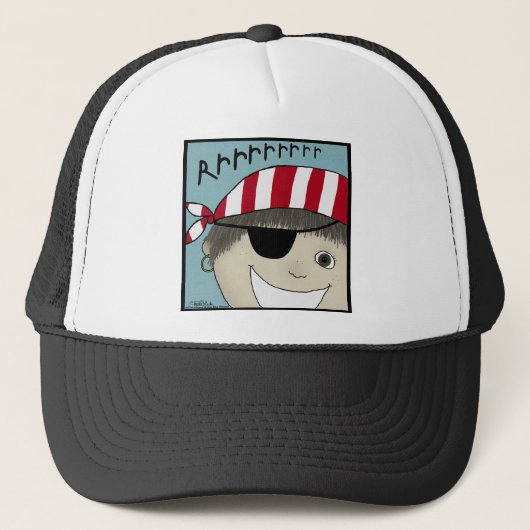 Pirate Boy RRRRR Trucker Pet (Voorkant)