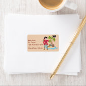 Pirate Boy Schatkaart Leuk Verjaardagsfeest Etiket (Insitu)