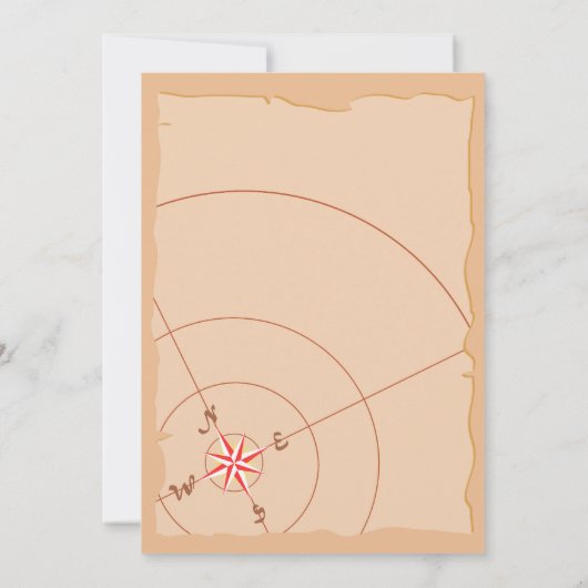 Pirate Boy Schatkaart Leuk Verjaardagsfeest Kaart (Achterkant)