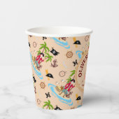 Pirate Boy Schatkaart Leuk Verjaardagsfeest Papieren Bekers (Voorkant)