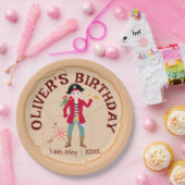 Pirate Boy Schatkaart Leuk Verjaardagsfeest Papieren Bordje (Feest)