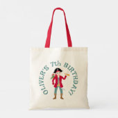 Pirate Boy Schatkaart Leuk Verjaardagsfeest Tote Bag (Achterkant)