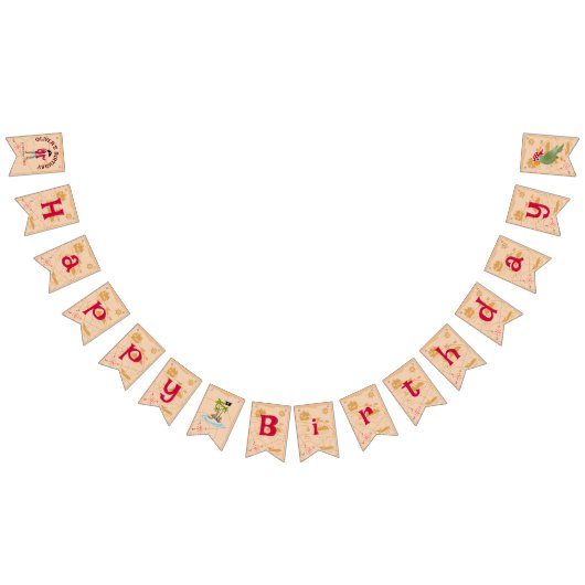 Pirate Boy Schatkaart Leuk Verjaardagsfeest Vlaggetjes (Alle)