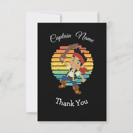Pirate Boy Thema Kaart (Voorkant)