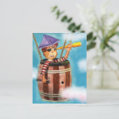 Pirate Boy Traveling Briefkaart (Staand voorkant)