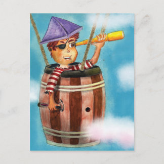 Pirate Boy Traveling Briefkaart
