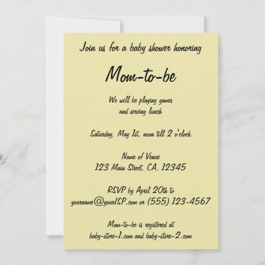  Pirate Boy w Parrot Baby shower Invitation Kaart (Achterkant)