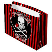 Pirate Bride Gift Bag Groot Cadeauzakje (Achterkant Gekanteld)