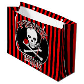Pirate Bride Gift Bag Groot Cadeauzakje (Voorkant Gekanteld)