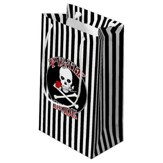 Pirate Bride Gift Bag Klein Cadeauzakje (Achterkant Gekanteld)