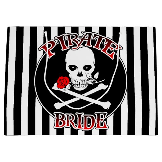 Pirate Bride Large Gift Bag Groot Cadeauzakje (Voorkant)