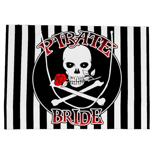 Pirate Bride Large Gift Bag Groot Cadeauzakje (Achterkant)